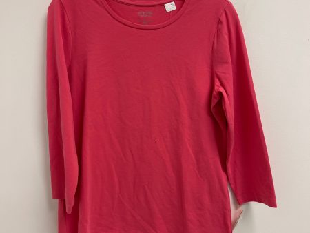 Top Long Sleeve Basic By Chicos In Pink, Size: M Cheap