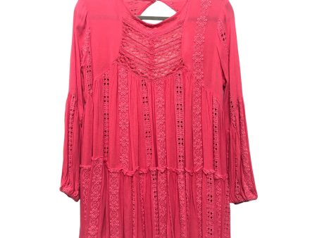 TUNIC LS by FREE PEOPLE In PINK, Size: XS For Sale