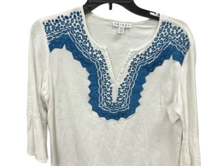 Tunic 3 4 Sleeve By Tribal In White, Size: Xs Supply