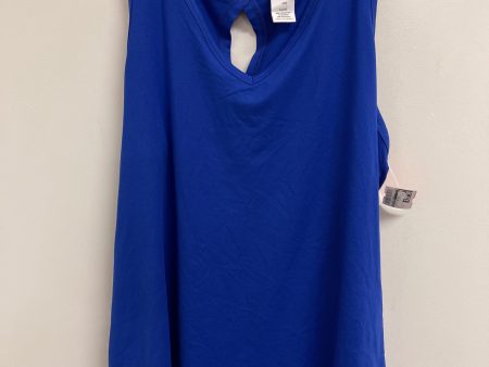 Athletic Tank Top By Livi Active In Blue, Size: Xl For Cheap