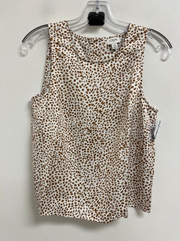 Top Sleeveless By J. Crew In Animal Print, Size: Xs For Discount