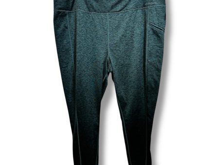 Athletic Leggings By Eddie Bauer In Green, Size: Xxl Supply