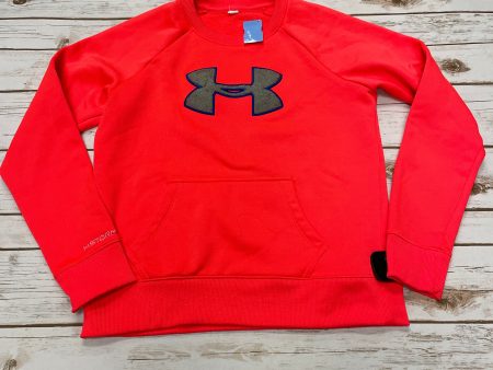 Athletic Sweatshirt Crewneck By Under Armour In Orange, Size: S For Discount