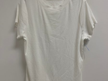 Top Short Sleeve Basic By A New Day In Cream, Size: 2x For Discount