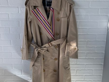 Coat Trench Coat By Cme In Tan, Size: M Online Hot Sale