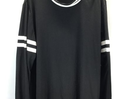 Top Long Sleeve By Shein In Black & White, Size: 2x Discount