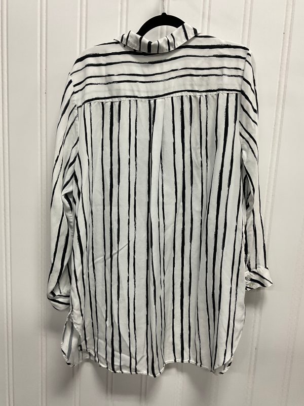 Tunic 3 4 Sleeve By Chicos In Striped Pattern, Size: Xl Fashion