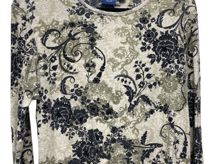 Top 3 4 Sleeve By Sonoma In Floral Print, Size: L Online now