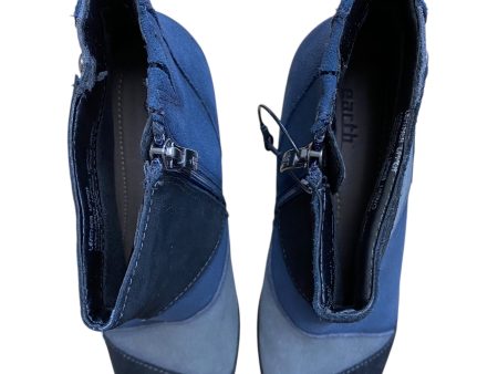 Boots Ankle Heels By Earth In Blue, Size: 8 For Sale