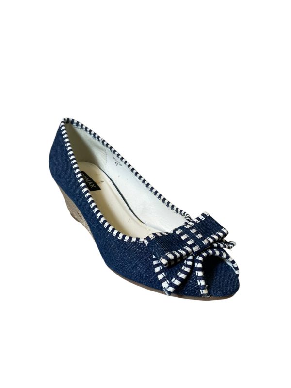 Shoes Heels Block By Clothes Mentor In Blue, Size: 8.5 on Sale