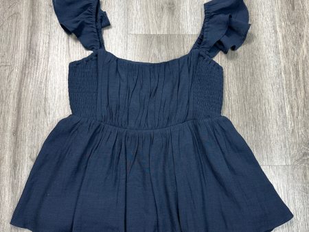 Top Sleeveless By Wishlist In Navy, Size: S For Cheap