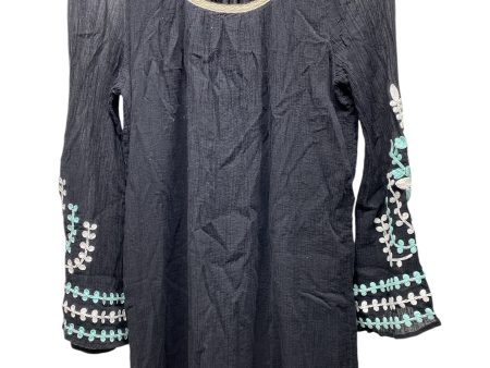 Tunic Long Sleeve By Umgee In Black, Size: M Hot on Sale