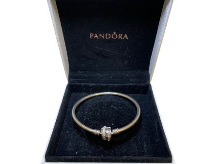 Bracelet Cuff By Pandora In Silver Hot on Sale