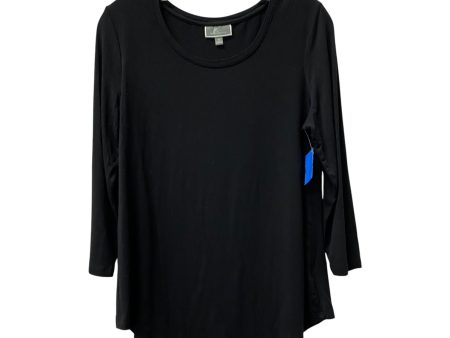 Top Ls By Jm Collections In Black, Size:Xs Sale