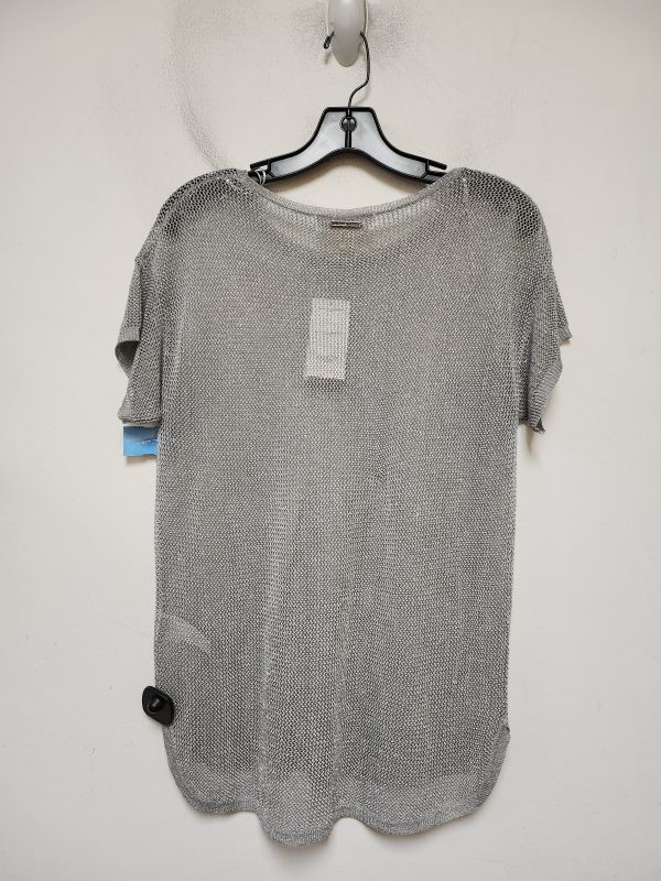 Top Short Sleeve By Michael By Michael Kors In Silver, Size: S For Discount