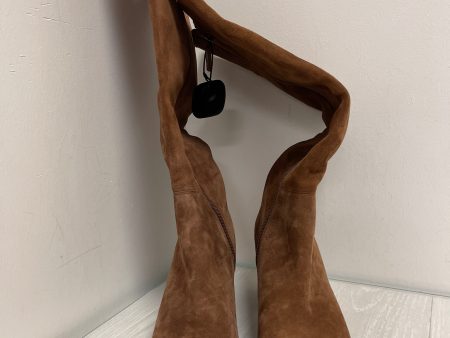 Boots Knee Heels By Cole-haan In Brown, Size: 8.5 Fashion