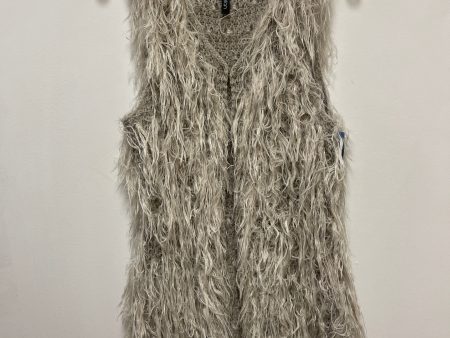 Vest Faux Fur & Sherpa By Elan In Grey, Size: S Online