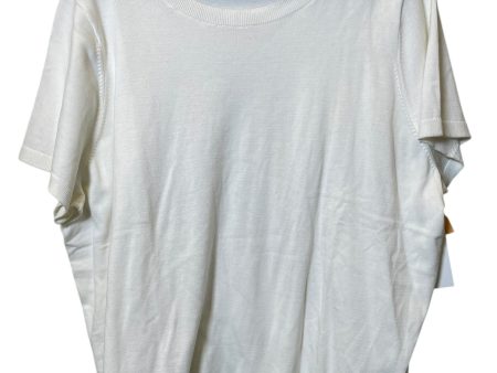 Top Short Sleeve By Lands End In White, Size: 3x Hot on Sale