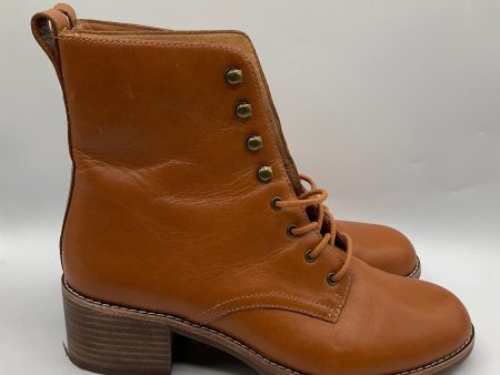 Boots Ankle Heels By Madewell In Brown, Size: 8 Online