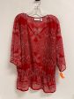 Top Short Sleeve By Chicos In Red, Size: Xl Hot on Sale