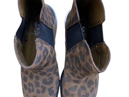 Boots Ankle Heels By Vince Camuto In Animal Print, Size: 8 Supply