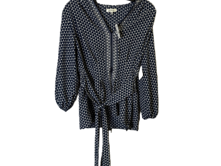 Top Long Sleeve By Max Studio In Navy, Size: Xs For Sale