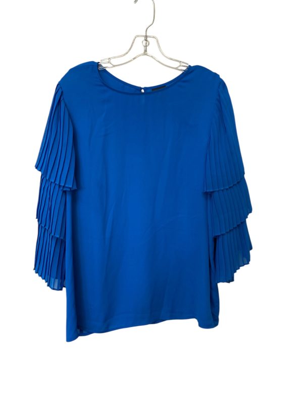 Top Long Sleeve By Worthington In Blue, Size: Xl Online Hot Sale