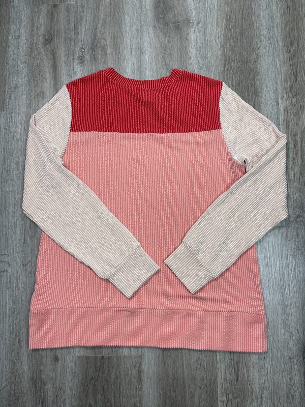 Top Long Sleeve By Yzeggo In Pink, Size: L on Sale