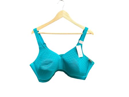 Athletic Bra By Cacique In Aqua, Size: 4x For Discount