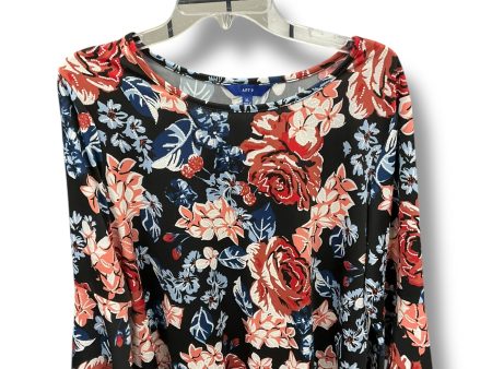 Top 3 4 Sleeve By Apt 9 In Floral Print, Size: Xl For Cheap