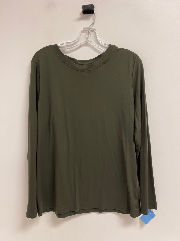 Top Long Sleeve By Zenana Outfitters In Green, Size: 1x Online now