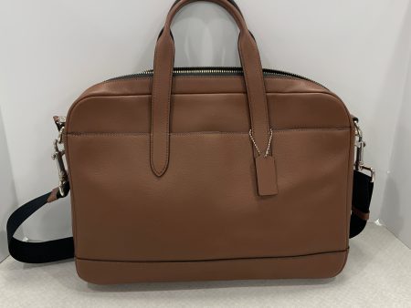 Laptop Bag Designer By Coach In Brown, Size:Large For Sale