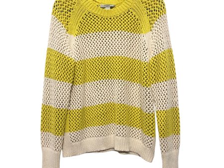 Sweater Designer By All Saints In Cream & Yellow, Size:M Online now