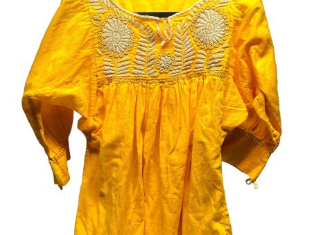 Top 3 4 Sleeve By Clothes Mentor In Yellow, Size: S Cheap