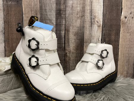 Boots Ankle Heels By Dr Martens In White, Size: 8 Online