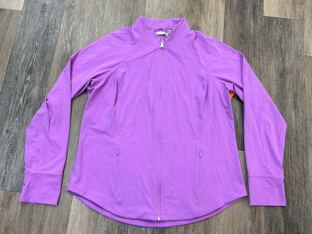 Athletic Jacket By Athleta In Pink, Size: 1x on Sale