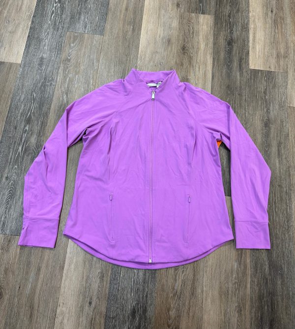 Athletic Jacket By Athleta In Pink, Size: 1x on Sale