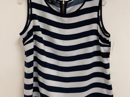 Top Sleeveless By Jones New York In Striped Pattern, Size: Xl Hot on Sale