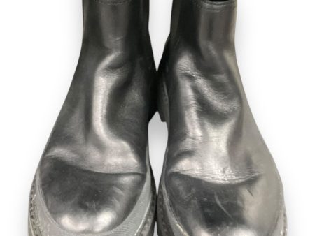 Boots Ankle Flats By Calvin Klein In Black, Size: 6 For Cheap