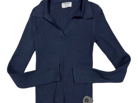 Top Long Sleeve By Old Navy In Navy, Size: M Online Sale