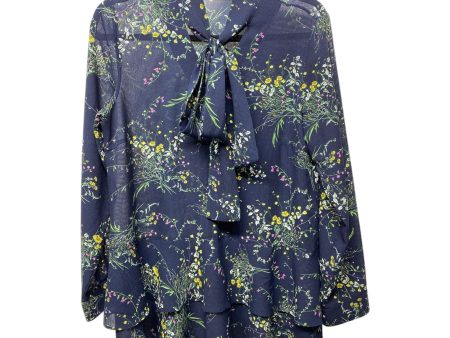 Top Long Sleeve By Neiman Marcus In Floral Print, Size: S For Discount