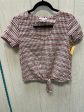 Top Short Sleeve By Madewell In Checkered Pattern, Size: Xs Hot on Sale