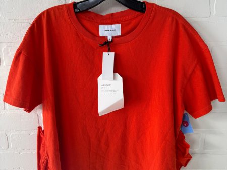 Top Short Sleeve Basic By Current Elliott In Orange, Size: Xs Supply