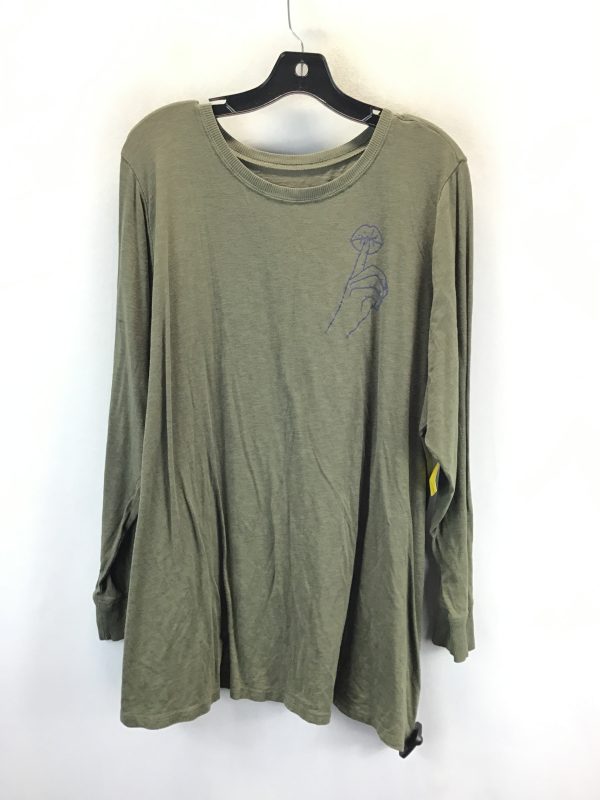 Top Long Sleeve By Torrid In Green, Size: 3 Online Hot Sale