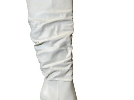 Boots Over-the-knee Heels By Clothes Mentor In White, Size: 8 Discount