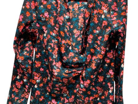 Top Long Sleeve By Something Navy In Floral Print, Size: S Online