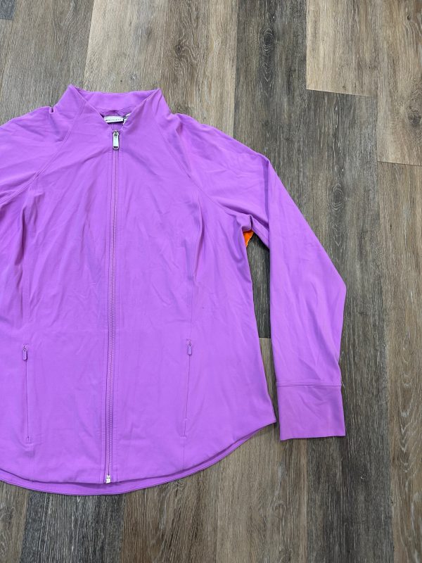 Athletic Jacket By Athleta In Pink, Size: 1x on Sale