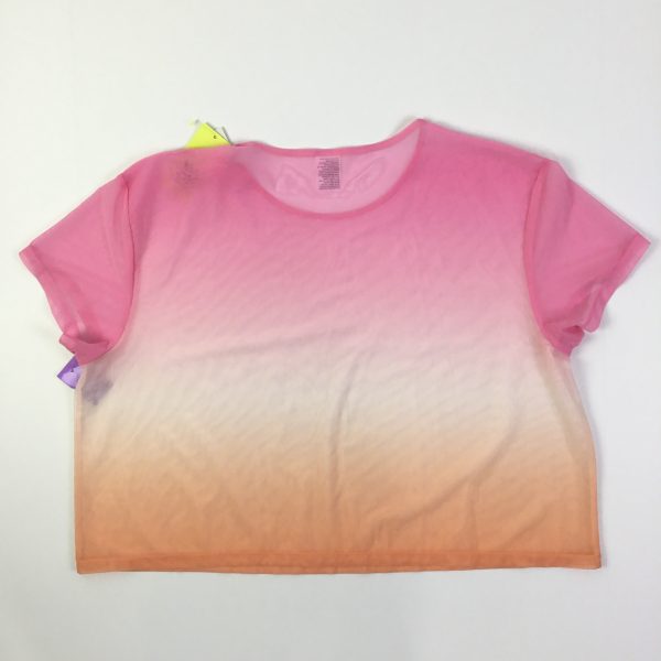 Athletic Top Short Sleeve By All In Motion In Orange & Pink, Size: Xxl Hot on Sale