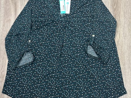 Blouse 3 4 Sleeve By Beacon In Green, Size: 2x Online Sale