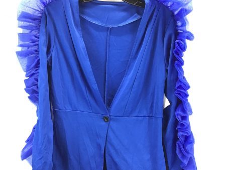 Blazer By Clothes Mentor In Blue, Size: L Fashion